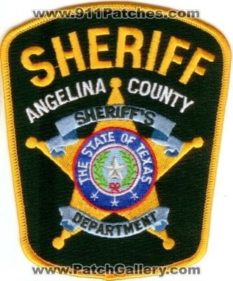 Angelina County Sheriff (Texas)
Thanks to Police-Patches-Collector.com for this scan.
Keywords: sheriff's sheriffs department