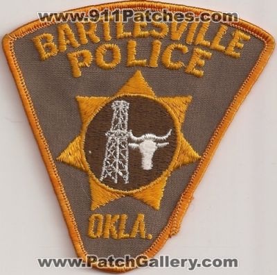 Bartlesville Police (Oklahoma)
Thanks to Police-Patches-Collector.com for this scan.
