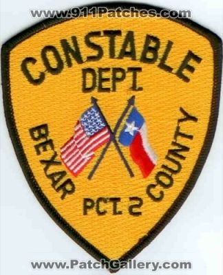 Bexar County Constable Department Precinct 2 (Texas)
Thanks to Police-Patches-Collector.com for this scan.
Keywords: dept pct