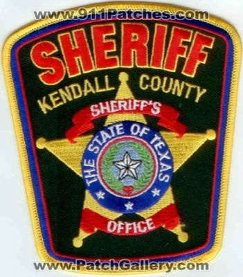 Kendall County Sheriff's Office (Texas)
Thanks to Police-Patches-Collector.com for this scan.
Keywords: sheriffs