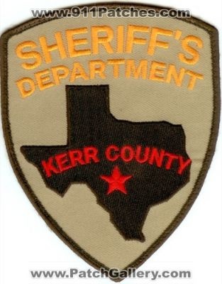 Kerr County Sheriff's Department (Texas)
Thanks to Police-Patches-Collector.com for this scan.
Keywords: sheriffs