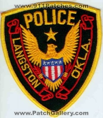Langston Police (Oklahoma)
Thanks to Police-Patches-Collector.com for this scan.
