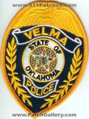 Velma Police (Oklahoma)
Thanks to Police-Patches-Collector.com for this scan.
