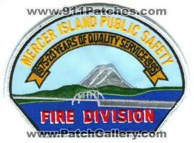 Mercer Island Public Safety Department Fire Division 20 Years (Washington)
Scan By: PatchGallery.com
Keywords: dps dept. 1975 of quality service 1995