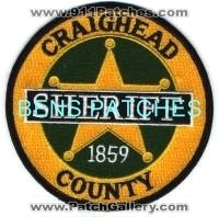 Craighead County Sheriff (Arkansas)
Thanks to BensPatchCollection.com for this scan.

