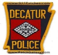 Decatur Police (Arkansas)
Thanks to BensPatchCollection.com for this scan.

