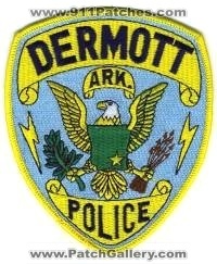 Dermott Police (Arkansas)
Thanks to BensPatchCollection.com for this scan.
