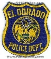 El Dorado Police Department (Arkansas)
Thanks to BensPatchCollection.com for this scan.
Keywords: dept