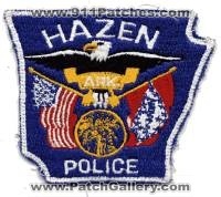 Hazen Police (Arkansas)
Thanks to BensPatchCollection.com for this scan.
