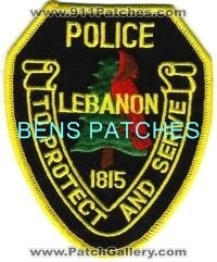 Lebanon Police (Arkansas)
Thanks to BensPatchCollection.com for this scan.
