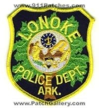 Lonoke Police Department (Arkansas)
Thanks to BensPatchCollection.com for this scan.
Keywords: dept