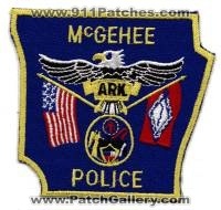 McGehee Police (Arkansas)
Thanks to BensPatchCollection.com for this scan.
