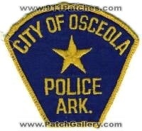 Osceola Police (Arkansas)
Thanks to BensPatchCollection.com for this scan.
Keywords: city of