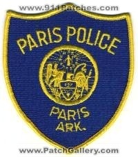 Paris Police (Arkansas)
Thanks to BensPatchCollection.com for this scan.
