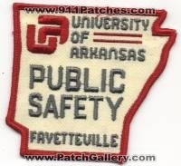 University of Arkansas Fayetteville Public Safety (Arkansas)
Thanks to BensPatchCollection.com for this scan.
Keywords: dps police