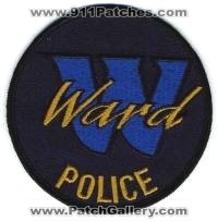 Ward Police (Arkansas)
Thanks to BensPatchCollection.com for this scan.

