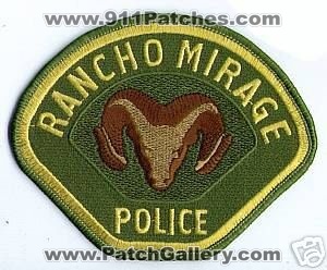 Rancho Mirage Police (California)
Thanks to apdsgt for this scan.
