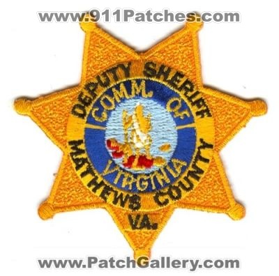 Matthews County Sheriff Deputy (Virginia)
Scan By: PatchGallery.com
