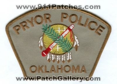 Pryor Police (Oklahoma)
Scan By: PatchGallery.com
