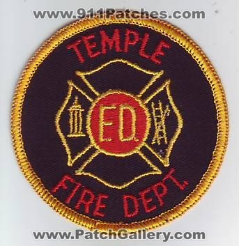 Temple Fire Department (UNKNOWN STATE)
Thanks to Dave Slade for this scan.
Keywords: dept f.d. fd