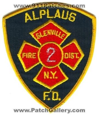 Alplaus Fire Department Glenville District 2 Patch (New York)
[b]Scan From: Our Collection[/b]
Keywords: f.d. fd