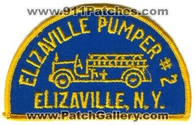 Elizaville Fire Pumper #2 Patch (New York)
[b]Scan From: Our Collection[/b]
Keywords: number