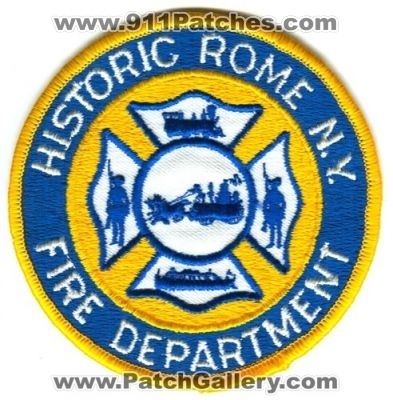Rome Fire Department Patch (New York)
[b]Scan From: Our Collection[/b]
Keywords: historic
