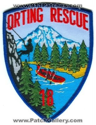 Pierce County Fire District 18 Orting Rescue Patch (Washington)
Scan By: PatchGallery.com
Keywords: co. dist. number no. #18 department dept.