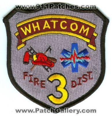 Whatcom County Fire District 3 (Washington)
Scan By: PatchGallery.com
Keywords: co. dist. number no. #3 department dept.