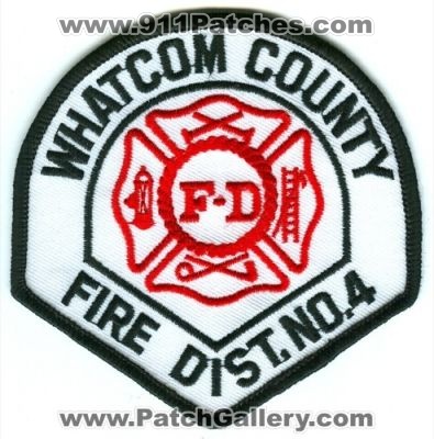Whatcom County Fire District 4 (Washington)
Scan By: PatchGallery.com
Keywords: co. dist. number no. #4 department dept. fd