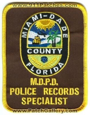 Miami Dade County Police Department Records Specialist (Florida)
Scan By: PatchGallery.com
Keywords: m.d.p.d. mdpd