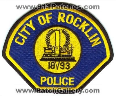 Rocklin Police (California)
Scan By: PatchGallery.com
Keywords: city of