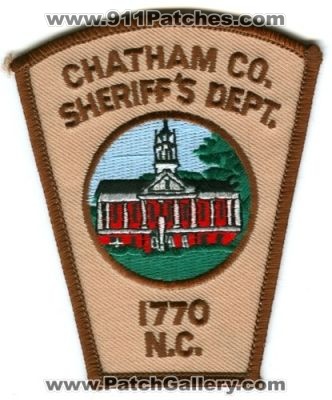 Chatham County Sheriff's Department (North Carolina)
Scan By: PatchGallery.com
Keywords: sheriffs dept
