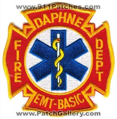 Daphne Fire Department EMT Basic Patch (Alabama)
Scan By: PatchGallery.com
Keywords: dept. emt-basic