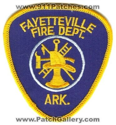 Fayetteville Fire Department Patch (Arkansas)
Scan By: PatchGallery.com
Keywords: dept. ark.