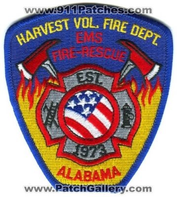 Harvest Volunteer Fire Department (Alabama)
Scan By: PatchGallery.com
Keywords: vol. dept. ems rescue