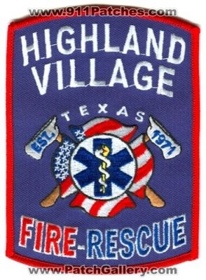 Highland Village Fire Rescue Department Patch (Texas)
Scan By: PatchGallery.com
Keywords: dept.