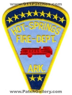Hot Springs Fire Department Patch (Arkansas)
Scan By: PatchGallery.com
Keywords: hot-springs fire-dept. ark.