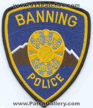 Banning Police (California)
Thanks to Scott McDairmant for this scan.
