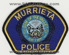 Murrieta Police (California)
Thanks to Scott McDairmant for this scan.
