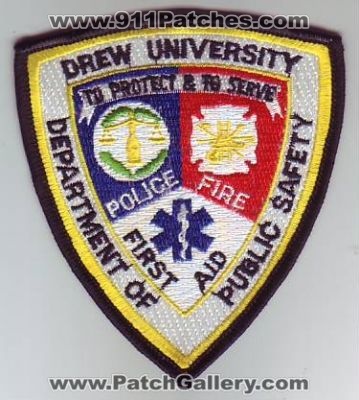 Drew University Department of Public Safety Fire Police (New Jersey)
Thanks to Dave Slade for this scan.
Keywords: dps first aid