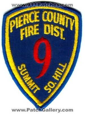 Pierce County Fire District 9 Summit South Hill Patch (Washington) (Defunct)
Scan By: PatchGallery.com
Now Central Pierce Fire and Rescue
Keywords: co. dist. number no. #9 department dept. so. &