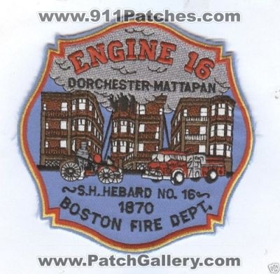 Boston Fire Engine 16 (Massachusetts)
Thanks to Brent Kimberland for this scan.
Keywords: dept. department