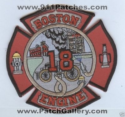 Boston Fire Engine 18 (Massachusetts)
Thanks to Brent Kimberland for this scan.
