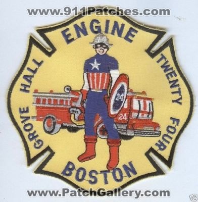 Boston Fire Engine 24 (Massachusetts)
Thanks to Brent Kimberland for this scan.
Keywords: twenty four