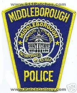 Middleborough Police (Massachusetts)
Thanks to apdsgt for this scan.
Keywords: plymouth city mass.
