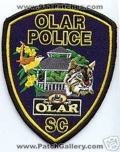 Olar Police (South Carolina)
Thanks to apdsgt for this scan.
Keywords: sc