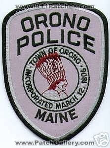 Orono Police (Maine)
Thanks to apdsgt for this scan.
Keywords: town of