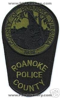 Roanoke County Police (Virginia)
Thanks to apdsgt for this scan.
Keywords: of