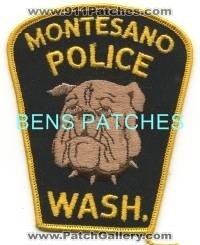 Montesano Police (Washington)
Thanks to BensPatchCollection.com for this scan.
Keywords: wash.
